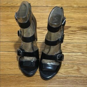 Never worn Nine West buckle up block heel. Ankle bootie as well.